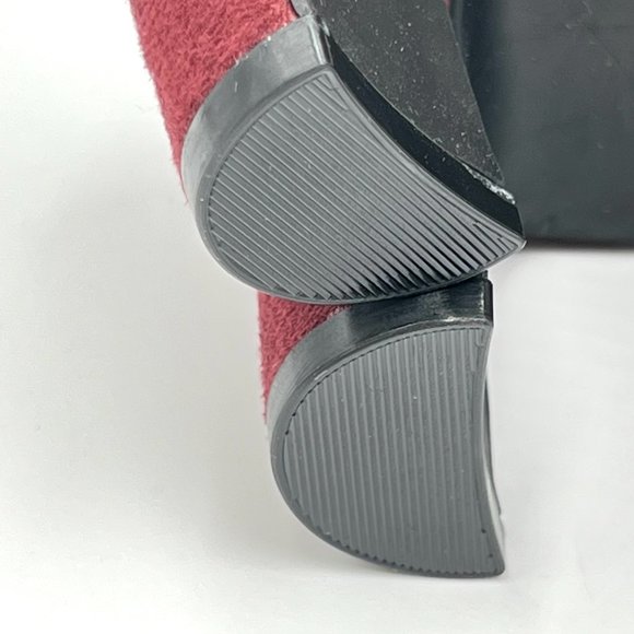 Lifestride Womens Gigi Sling Red Wine Burgundy Slingback Heels Pumps Shoes 7M - Picture 10 of 12